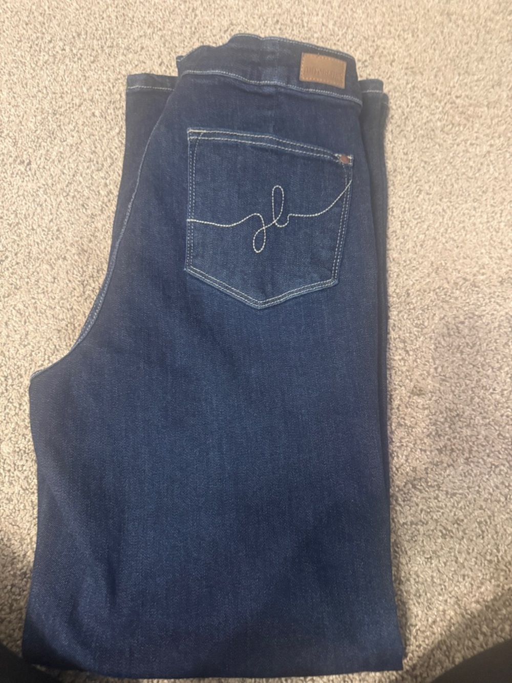 Judy Blue Dark Indigo Wide Leg Jeans - Picture 10 of 10